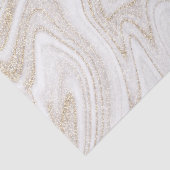 Modern chic white marble gold glitter seidenpapier (Ausschnitt)