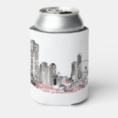 Modern Chicago Skyline Dosenkühler (Kanne Rückseite)