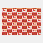 Modern Chinese Horse New Year 2026  Geschenkpapier Set (Vorderseite 2)