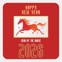 Modern Chinese Horse New Year 2026 