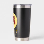 Modern Chinese New Year Horse Gold Red Thermobecher (Links)