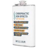 Modern Chiropractic Side Effects Gag Personalized Flachmann (Links)