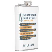 Modern Chiropractic Side Effects Gag Personalized Flachmann (Rechts)