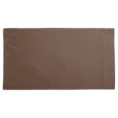 Modern Chocolate Brown Premium Comfort Pillowcase Kissenbezug (Vorderseite-Rechts)