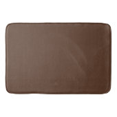 Modern Chocolatebraun einfarbig Badematte (Vorderseite)