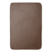 Modern Chocolatebraun einfarbig Badematte (Vorderseite Vertikal)