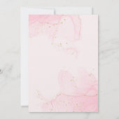 Modern Christening Girl Baptisse Einladung (Rückseite)