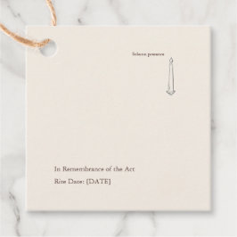 Modern Christian Baptism God Parent Geschenkanhänger