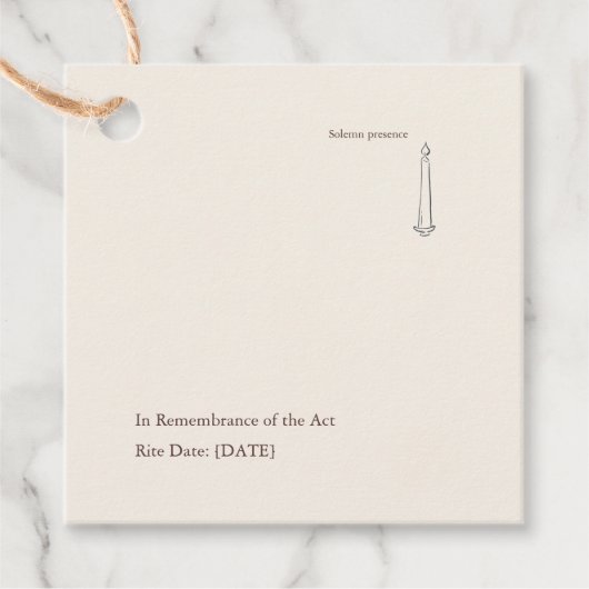 Modern Christian Baptism God Parent Geschenkanhänger (Vorderseite)