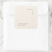 Modern Christian Baptism Keepsake Quadratischer Aufkleber (Tasche)