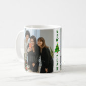 Modern Christmas 2 Foto Kaffee Tasse (Vorderseite Links)