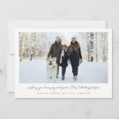 Modern Christmas Card Einladung (Rückseite)