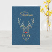 Modern Christmas Card Karte (Gelbe Blume)