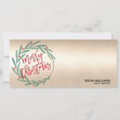 Modern Christmas Certificate - Geschenkkarte - Log (Vorderseite)