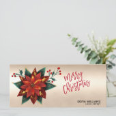 Modern Christmas Certificate - Geschenkkarte - Log (Stehend Vorderseite)