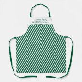 Modern Christmas Family Holiday Baking Squad Green Schürze (Vorderseite)