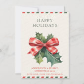 Modern Christmas Feiertagskarte (Vorderseite)