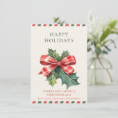 Modern Christmas Feiertagskarte (Stehend Vorderseite)