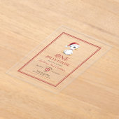 Modern Christmas First Birthday One Jolly Goose Acryleinladungen (Ablage )