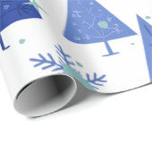 Modern Christmas Geschenkpapier (Rolleneckpunkt)
