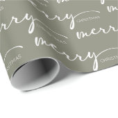 Modern Christmas Geschenkpapier (Rolleneckpunkt)