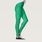 Modern Christmas Green Rentier Ladys Leggings (Rechts)