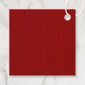 Modern Christmas Minimal Holiday Favor Red Geschenkanhänger (Rückseite)