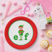 Modern Christmas Musical Elf Pappteller (Party)