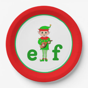 Modern Christmas Musical Elf Pappteller
