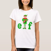 Modern Christmas Musical Elf T-Shirt (Vorderseite)
