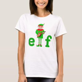 Modern Christmas Musical Elf T-Shirt
