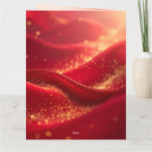 Modern Christmas & New Year Card Elegant Dankeskarte (Rückseite)