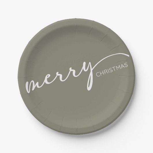 Modern Christmas Pappteller (Vorderseite)