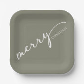 Modern Christmas Pappteller (Vorderseite)