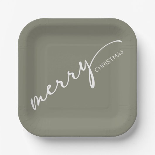 Modern Christmas Pappteller (Vorderseite)