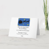 Modern Christmas Parody Card Feiertagskarte (Rückseite)