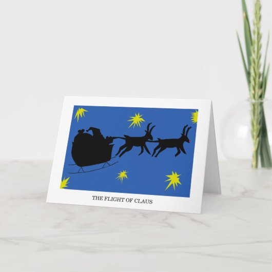 Modern Christmas Parody Card Feiertagskarte (Vorderseite)