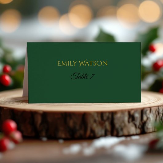 Modern Christmas Place Card | Holiday Luxe Collect Platzkarte