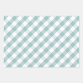 Modern Christmas Poinsettia Kariert Geschenkpapier Set (Vorderseite 3)