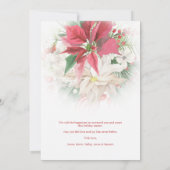 Modern Christmas Poinsettias Frosted Overlay (Rückseite)