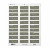 Modern Christmas Return Address Label (Vorne)