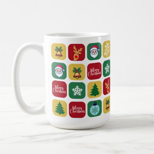 Modern Christmas Santa Tree Ornaments Snowman Kaffeetasse (Links)