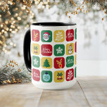 Modern Christmas Santa Tree Ornaments Snowman Kaffeetasse<br><div class="desc">Moderne Weihnachtsschmuck Snowman Kaffeemaschine Tasse</div>