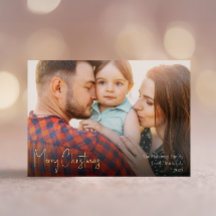 Modern Christmas Script Full Foto Gold