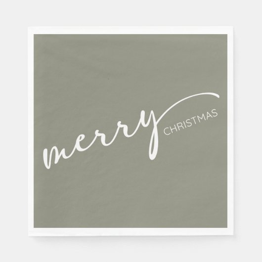 Modern Christmas Serviette (Vorderseite)