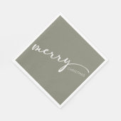 Modern Christmas Serviette (Ecke)