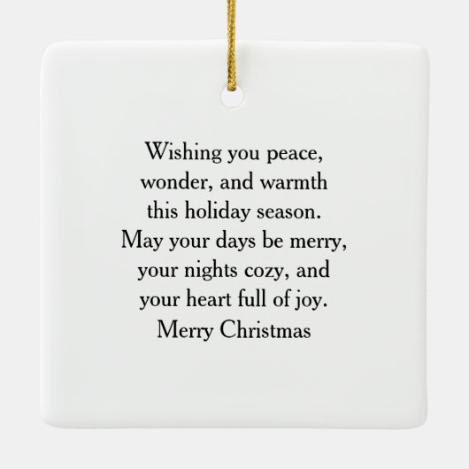 Modern Christmas Tree Embossed Forest  Keramikornament (Rückseite)