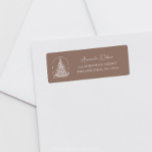 Modern Christmas Tree Sketch Arch Boho Adresse<br><div class="desc">Dieses elegante boho Weihnachtsbaum-Design ist der perfekte Weg,  um Ihre Weihnachtsgrüße zu senden. Einfach zu personalisieren.Dieses minimalistische Weihnachtsdesign ist eine charmante Art,  Ihre Freunde und Familie daran zu erinnern,  dass Sie an sie denken während dieser Winterferien-Saison. Ideal für Weihnachtskarten,  kleine Weihnachtskarten oder für Ihre eigenen Weihnachtskarten!</div>