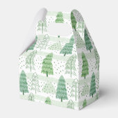 Modern Christmas Trees Pattern  Geschenkschachtel (Vorderseite)