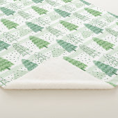 Modern Christmas Trees Pattern Sherpadecke (3/4)